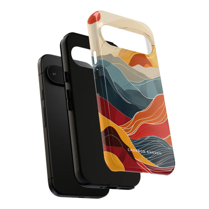 Sunlit Horizon Layers Google Pixel 9 - Tough Phone Case