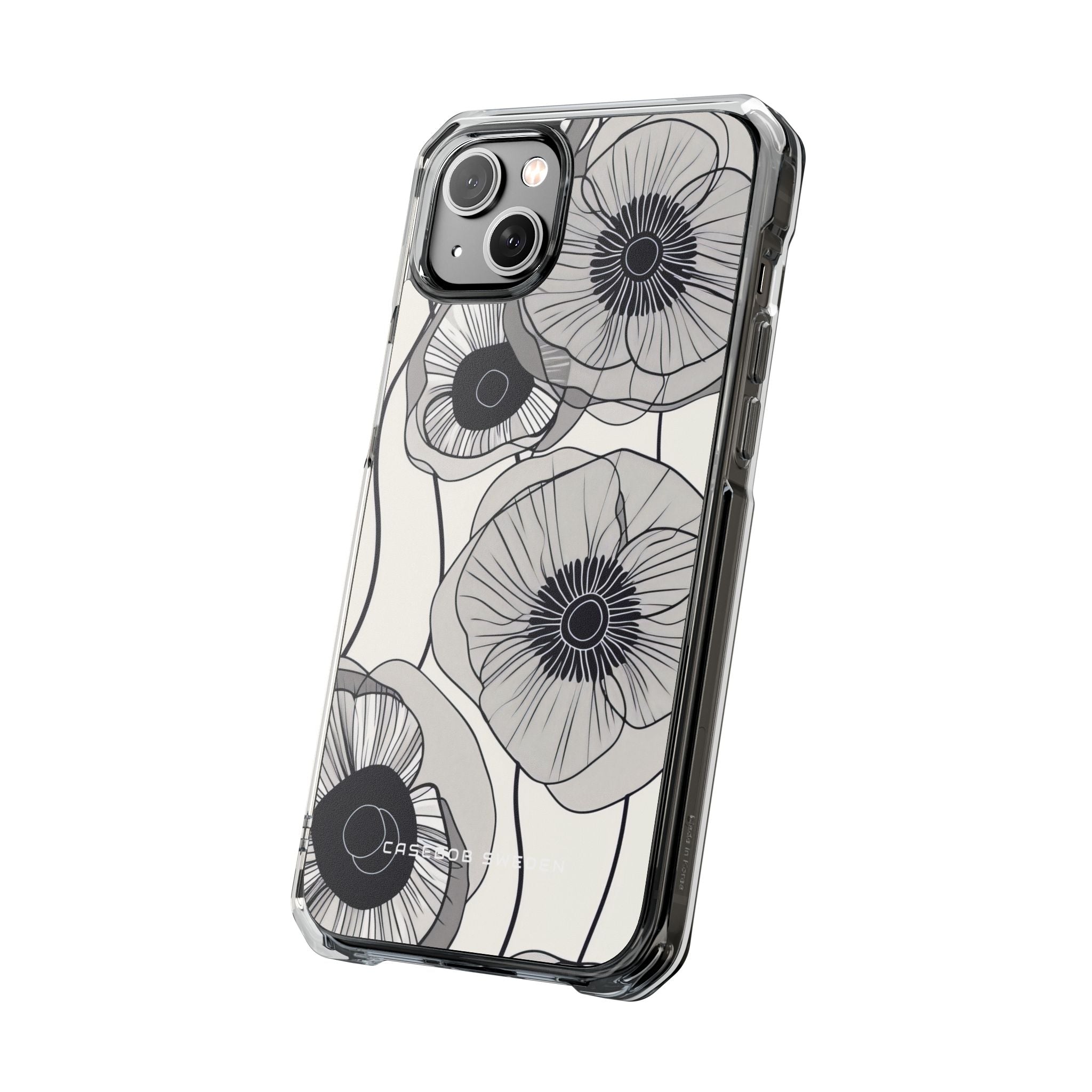 Modern Minimalist Flowers iPhone 14 - Clear Impact Phone Case