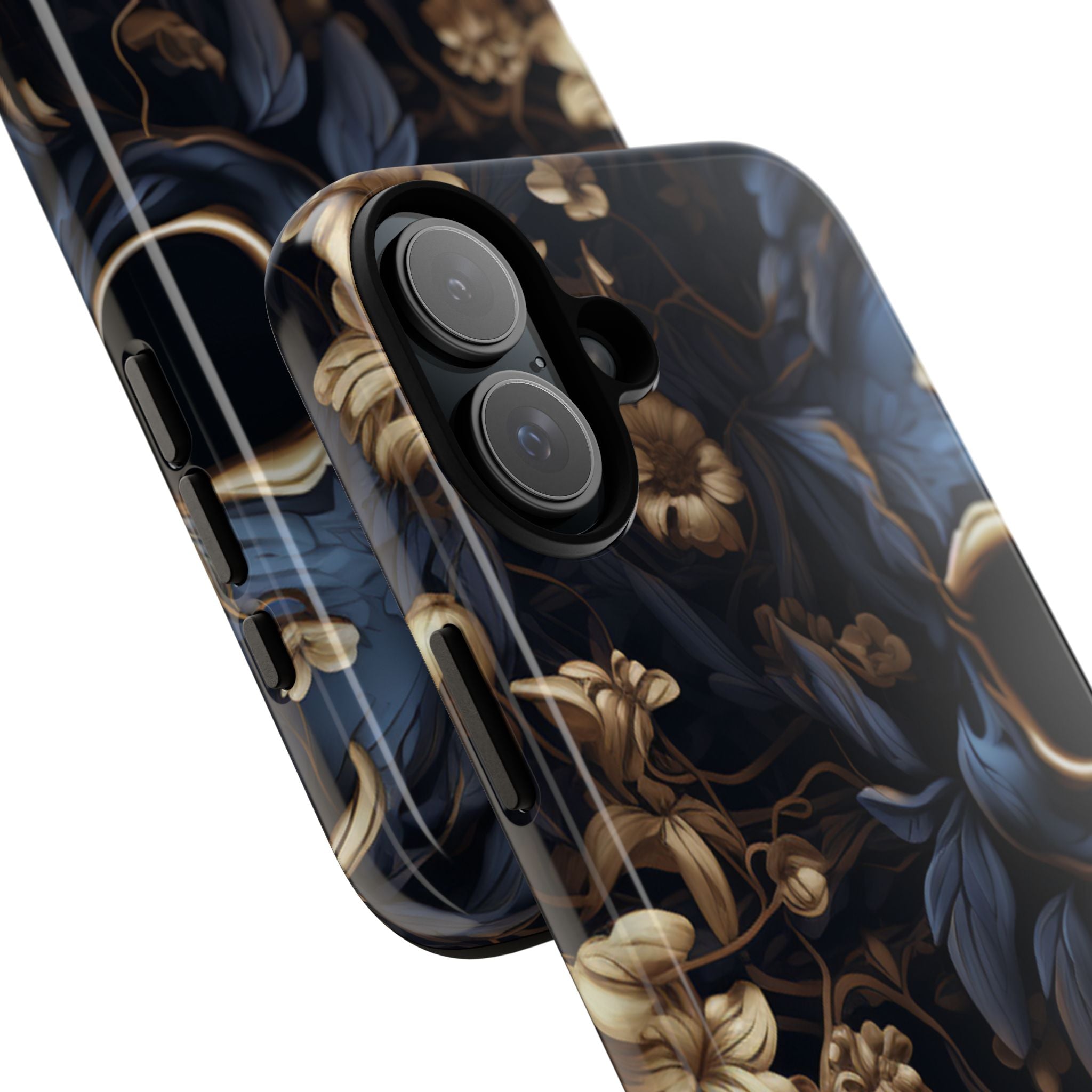 Gothic Floral Skull - iPhone Case