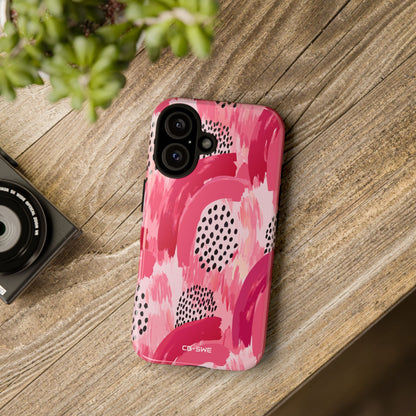Vibrant Brushwork Dance - iPhone Case