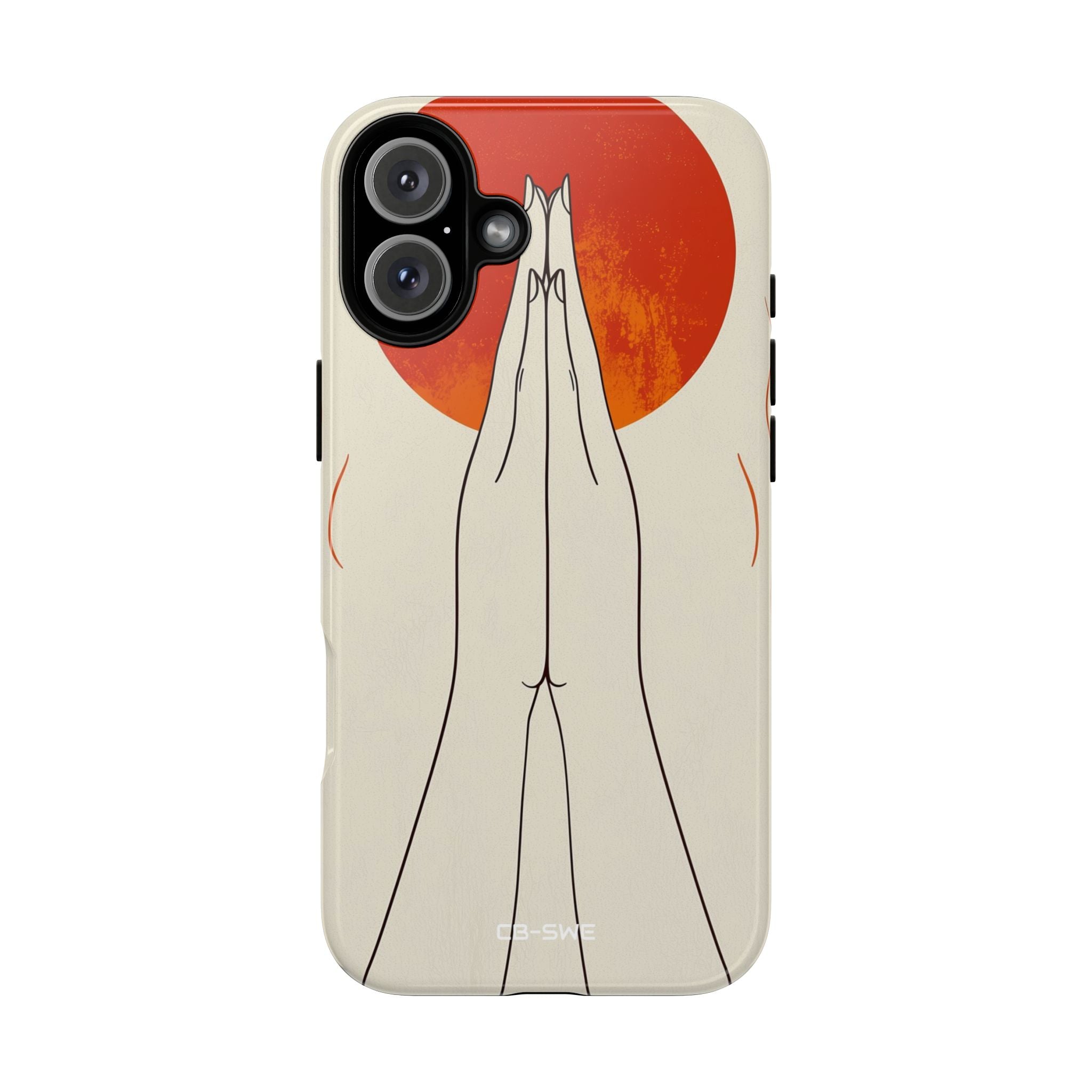 Hands Embrace Sun - iPhone Case