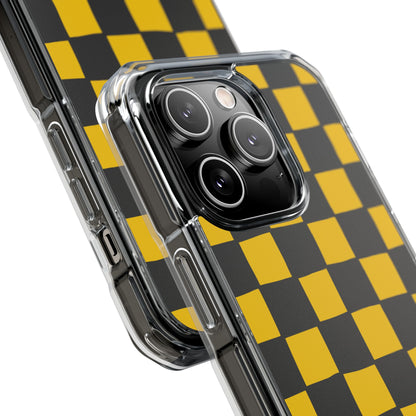 Yellow Squares Dance iPhone Case - Impact