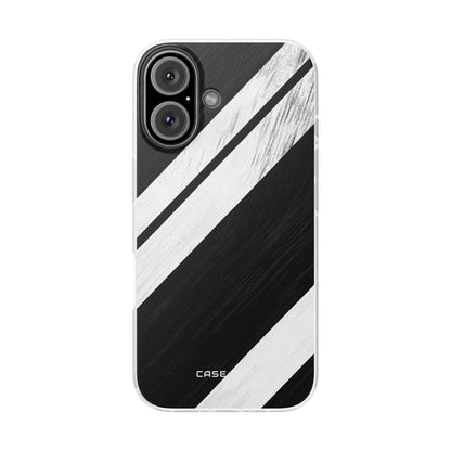 Distressed Stripe Motion iPhone 16 Case - Soft