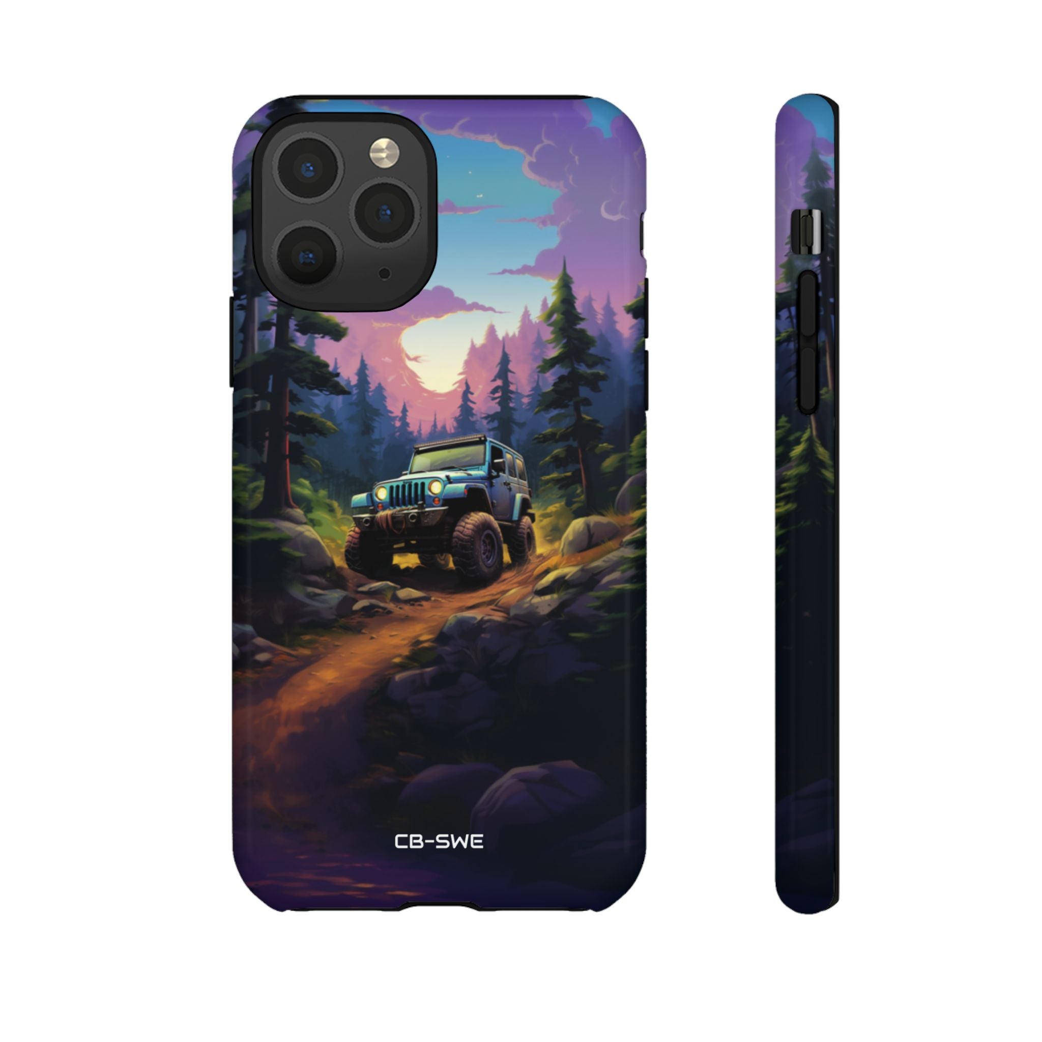 Sunset Forest Drive - iPhone Case
