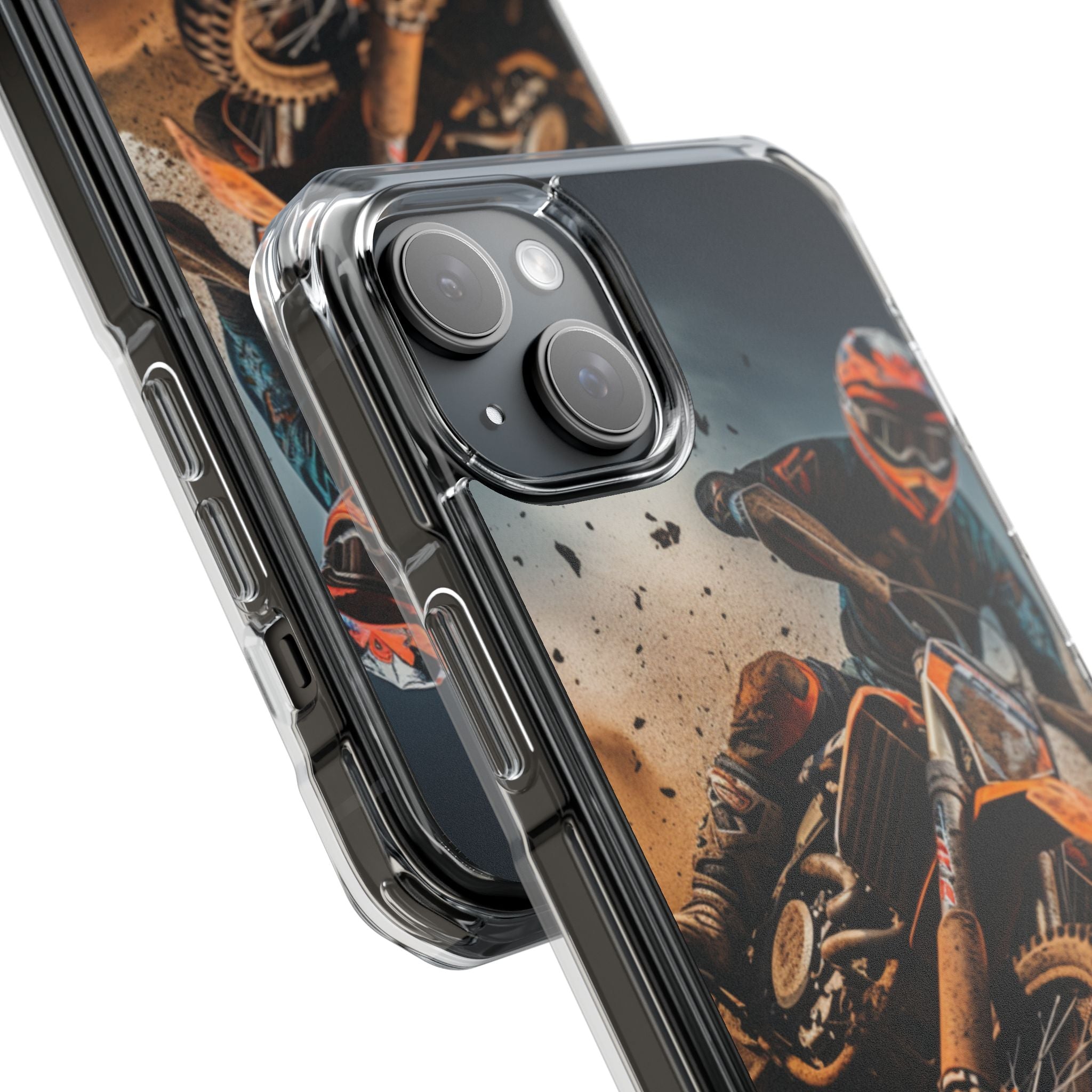 Rider Amidst Desert Fury iPhone Case - Impact