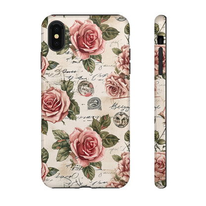 Roses & Love Letters - Protective Phone Case