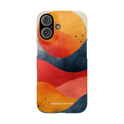 Sunburst Waves - Slim iPhone 16 Phone Case