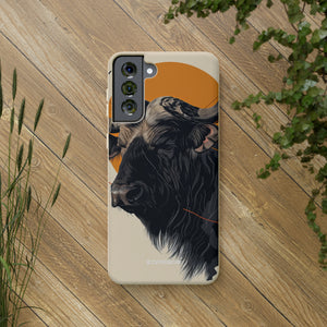 Majestic Buffalo Sun | Biodegradable Phone Case