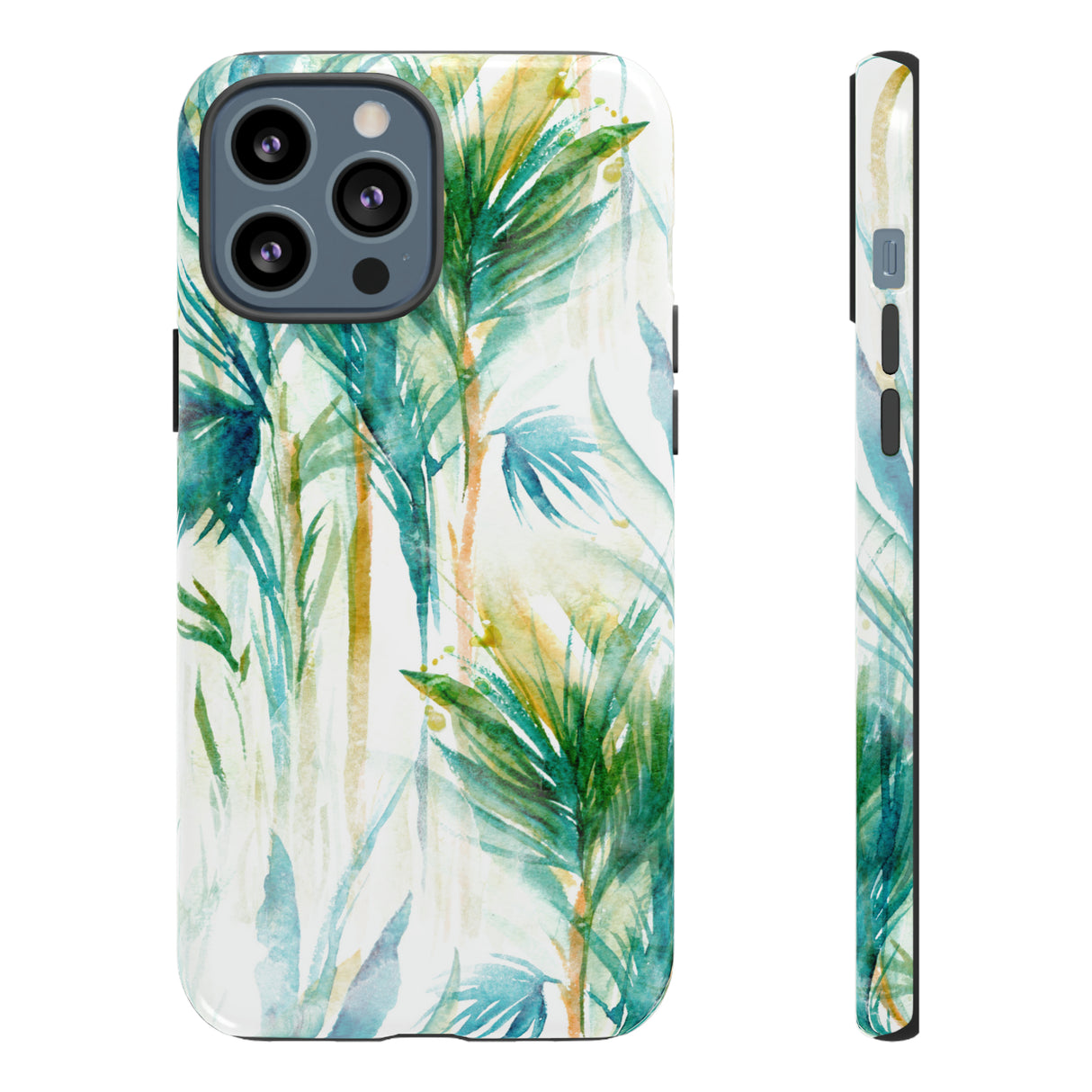 Watercolor Tropical Trees - Protective Phone Case