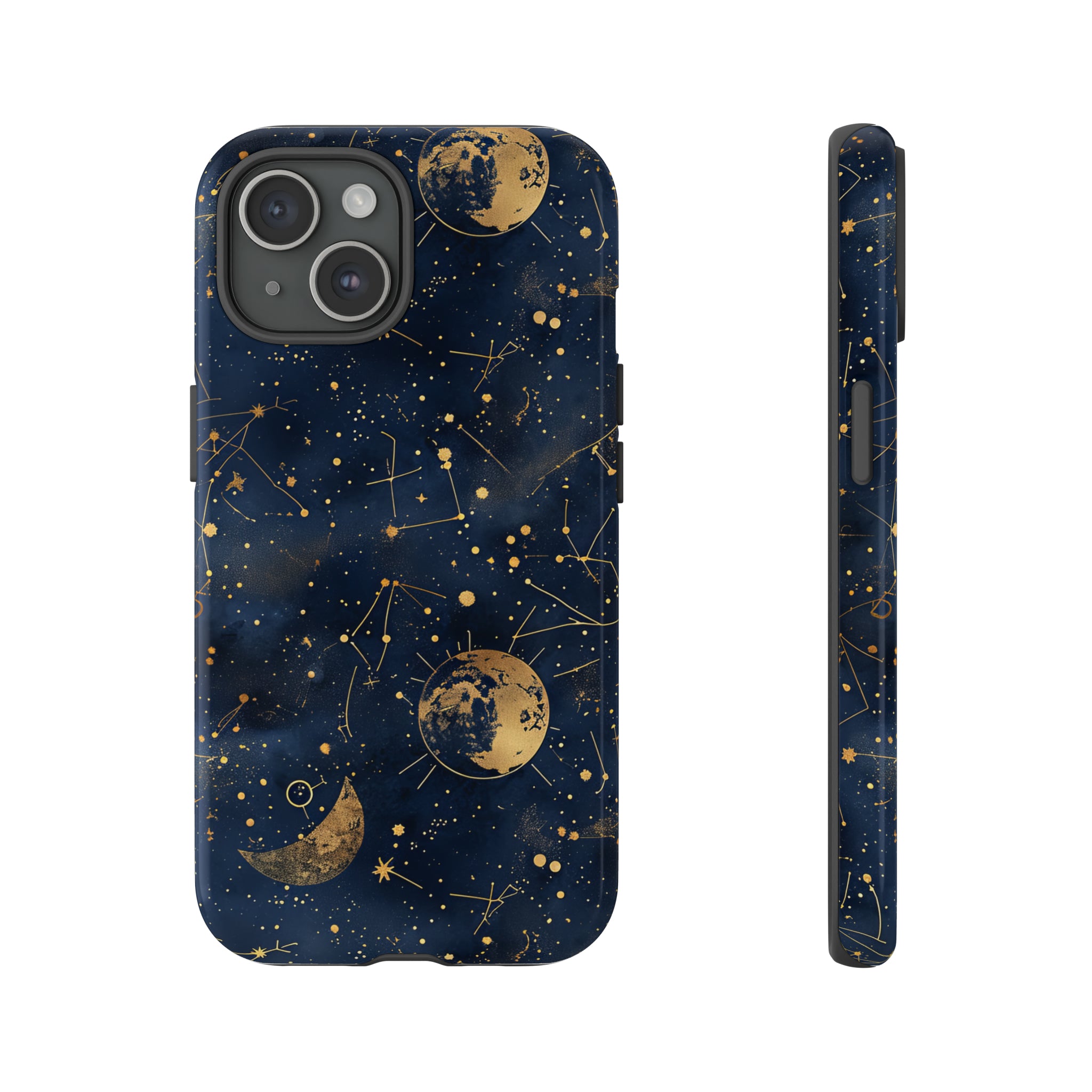 Celestial Zodiac Whispers - Protective Phone Case