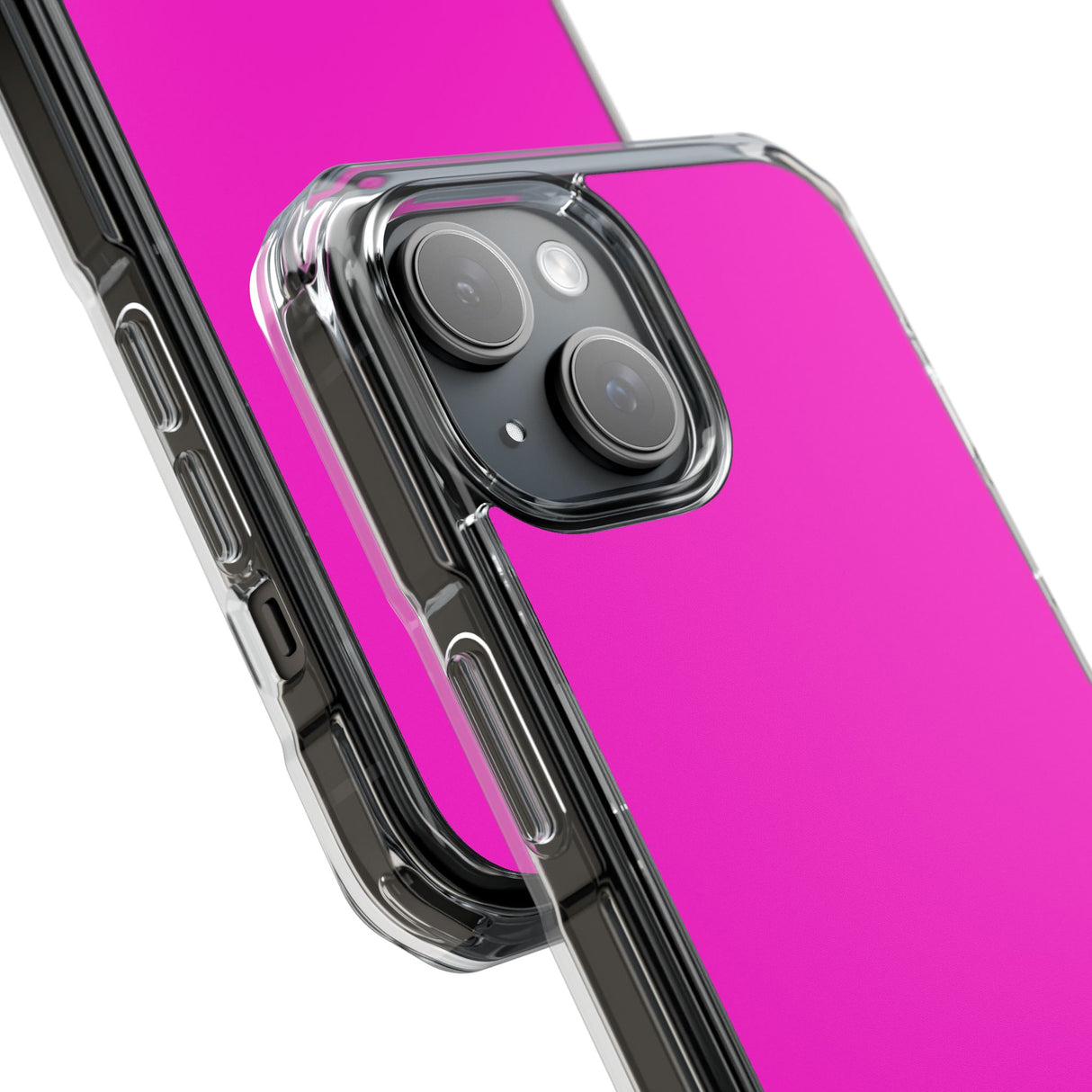 Hot Magenta | Handyhülle für iPhone (Clear Impact Case - Magnetisch)