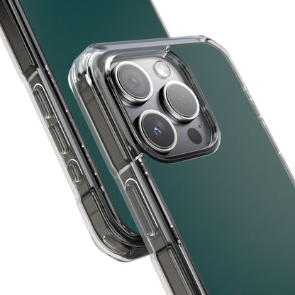 Deep Jungle Green - Clear Impact Case for iPhone