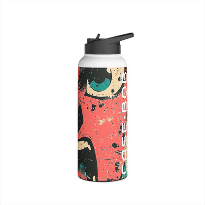 Shouting Face Burst - Stainless Steel Water Bottle