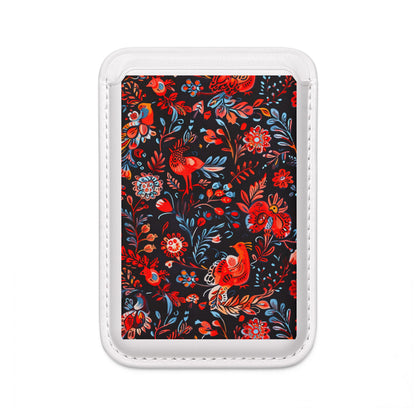 Folk Bird Flame Wallet – MagSafe Ready