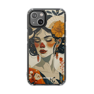 Mystical Bloom - Phone Case for iPhone (Clear Impact - Magnetic)