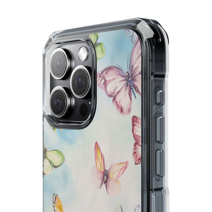 Watercolor Butterfly Bliss - Clear Impact iPhone 15 Phone Case