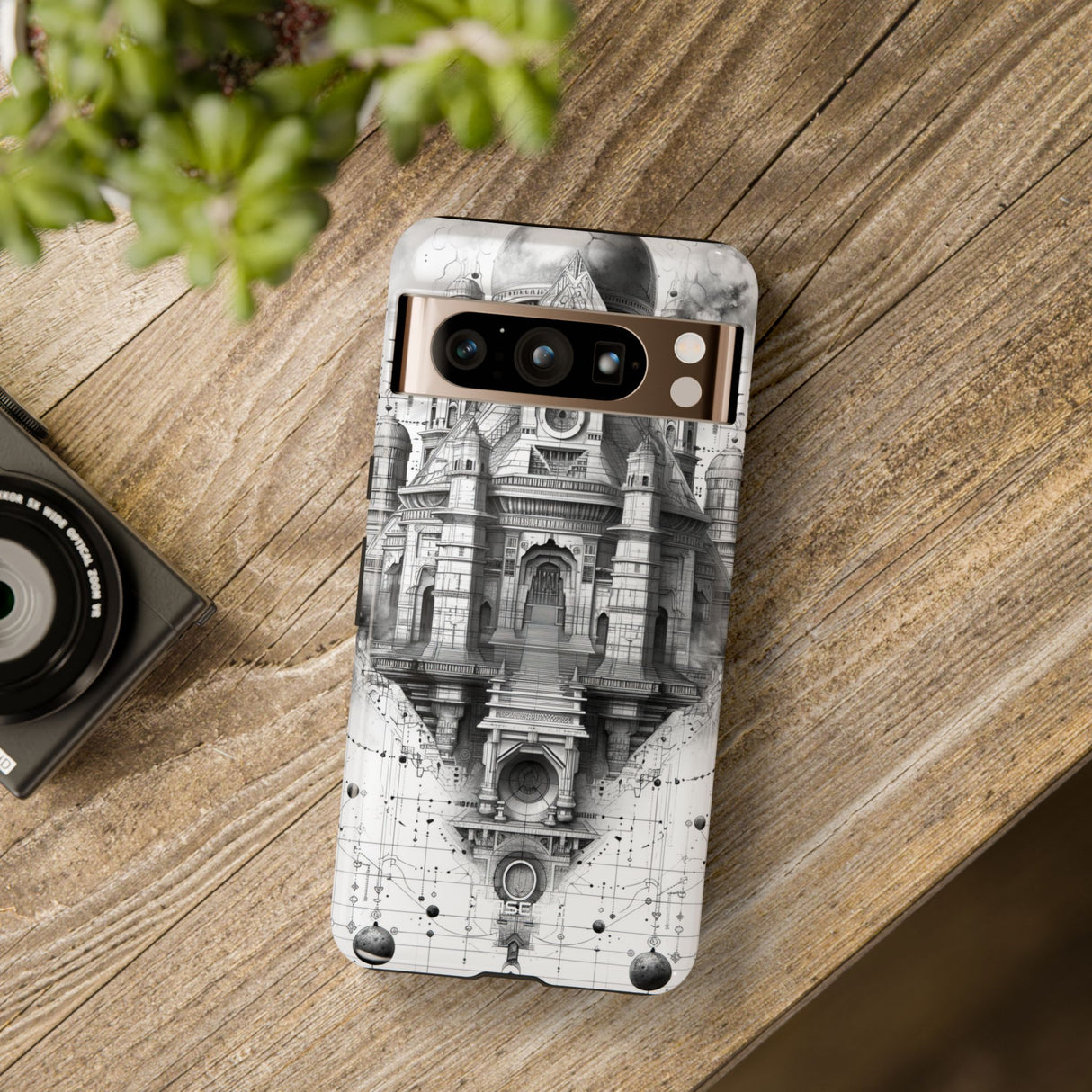 Himmlische Steampunk-Architektur – für Google Pixel 8