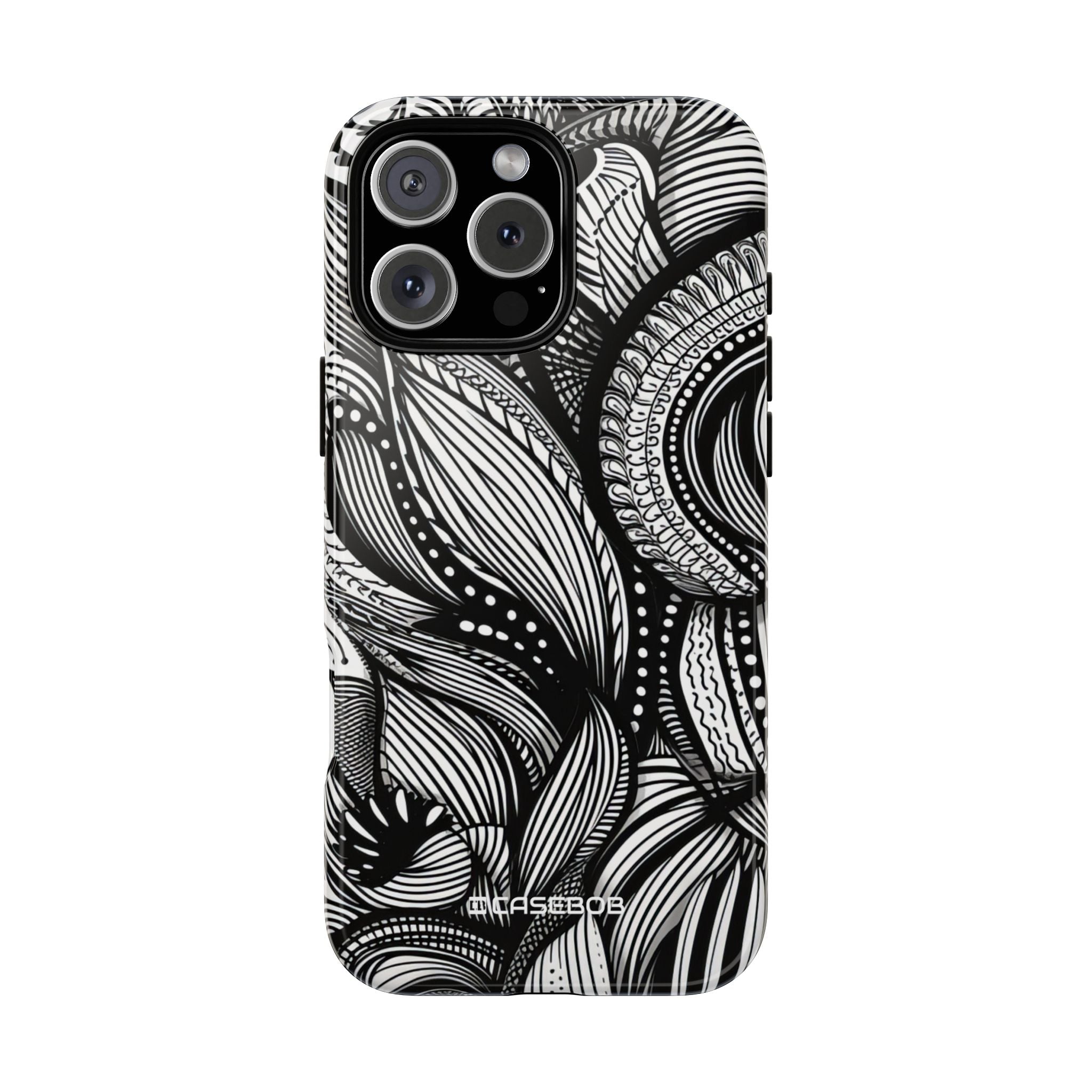 Fluid Monochrome: Intricate Patterns - for iPhone 16