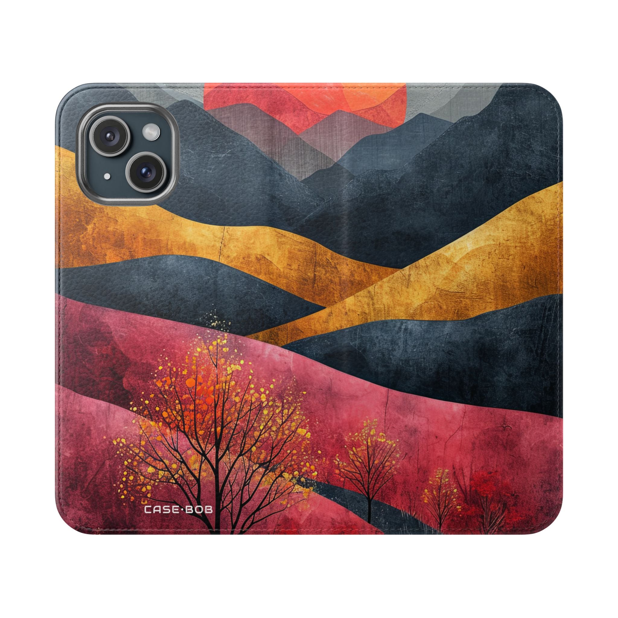 Sunset Hills - iPhone 15 - Case - Lompakko