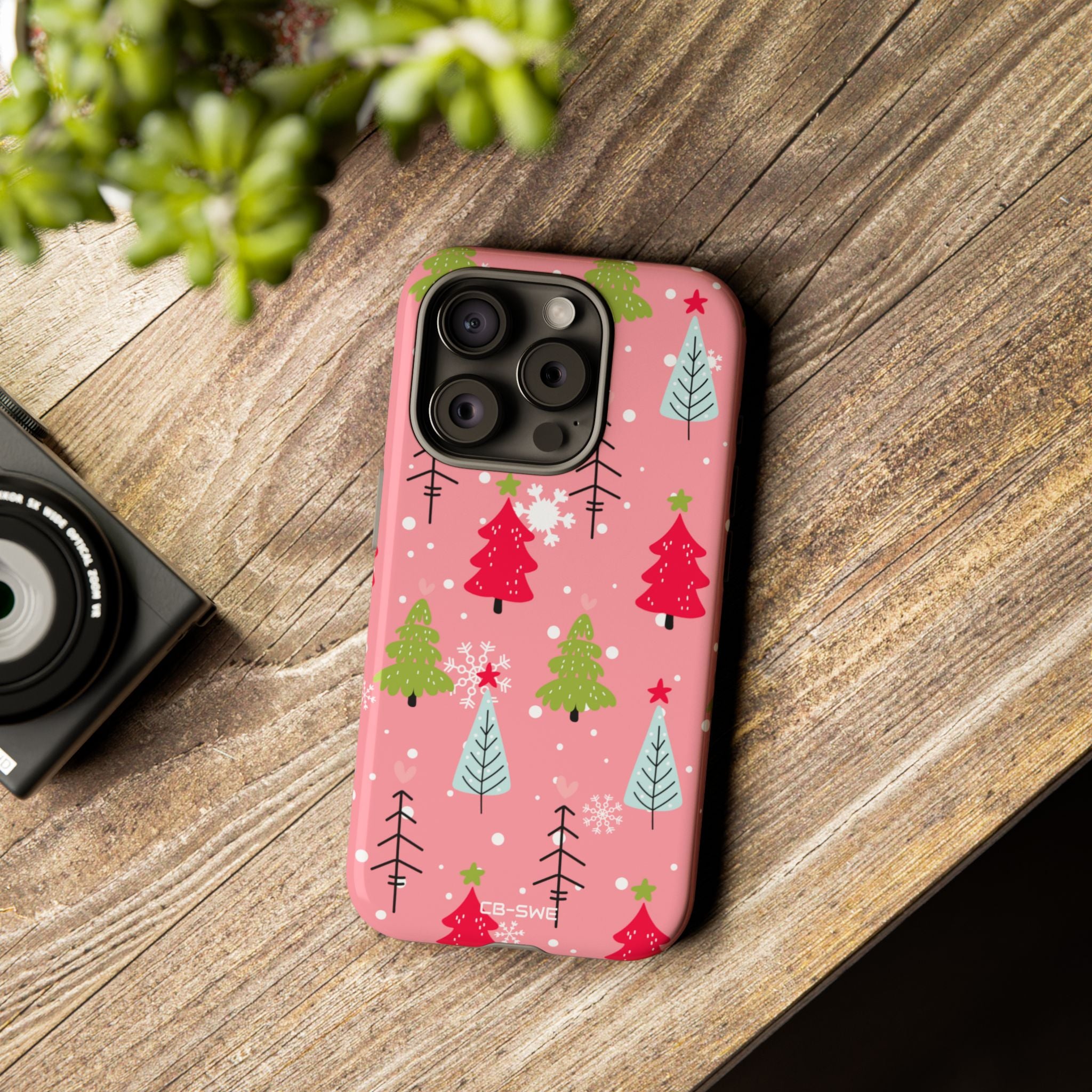 Festive Trees Dance - iPhone Case