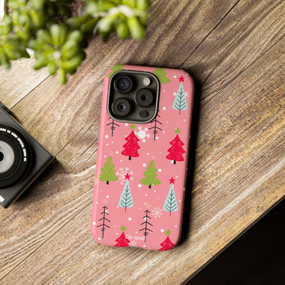 Festive Trees Dance - iPhone Case