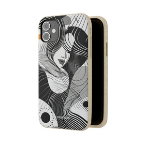 Fluid Noir Rhythm | Biodegradable Phone Case