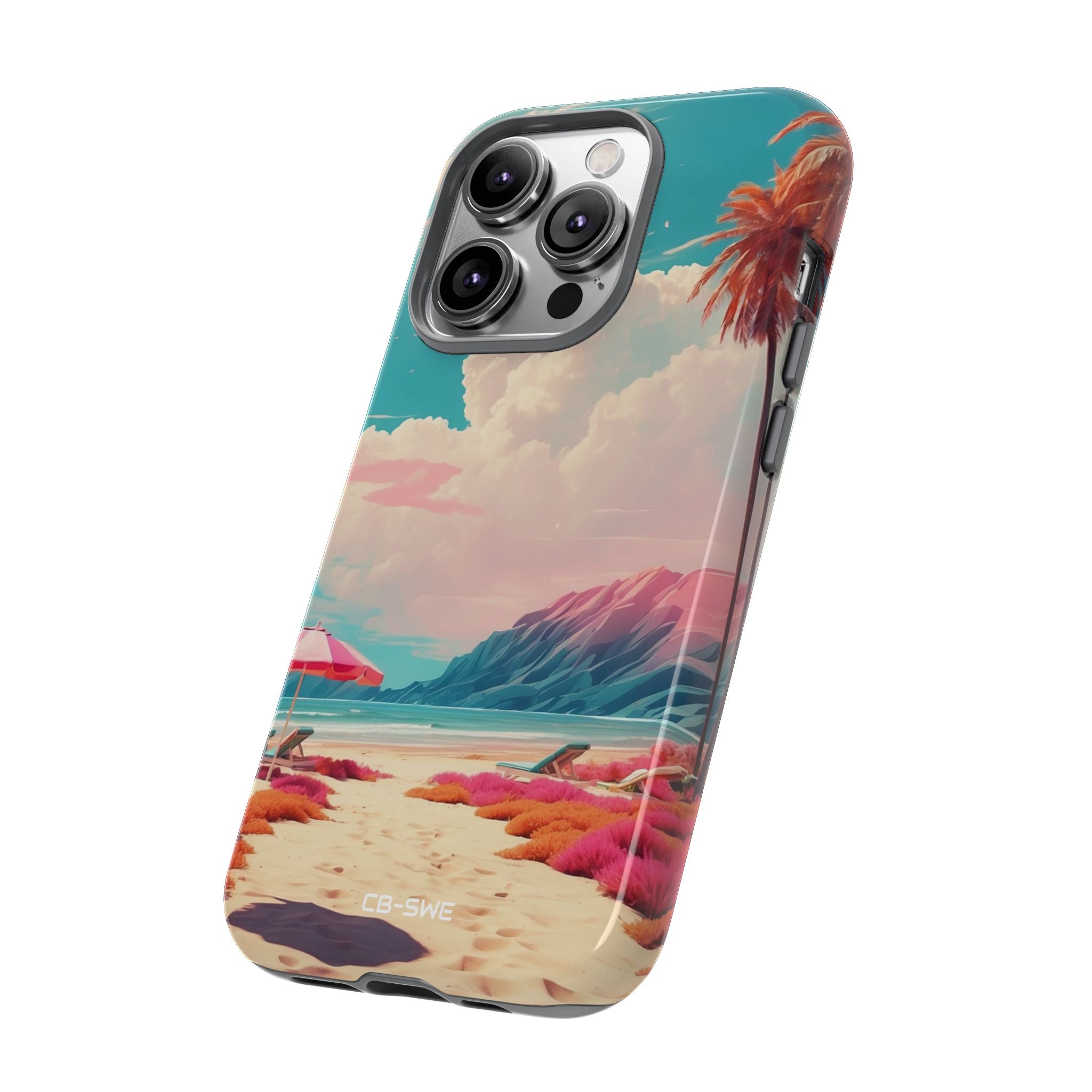 Vibrant Umbrellas Stand - iPhone Case
