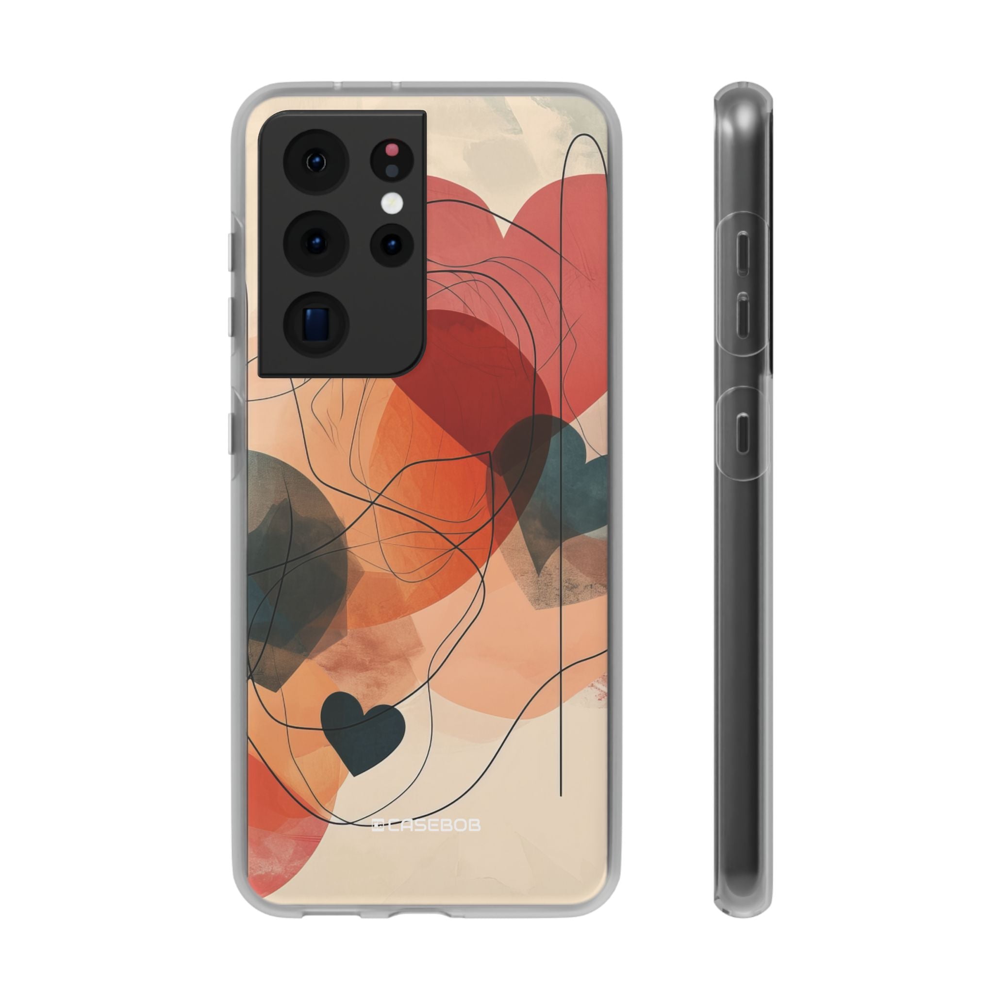 Abstract Heart Harmony | Flexible Phone Case for Samsung Galaxy