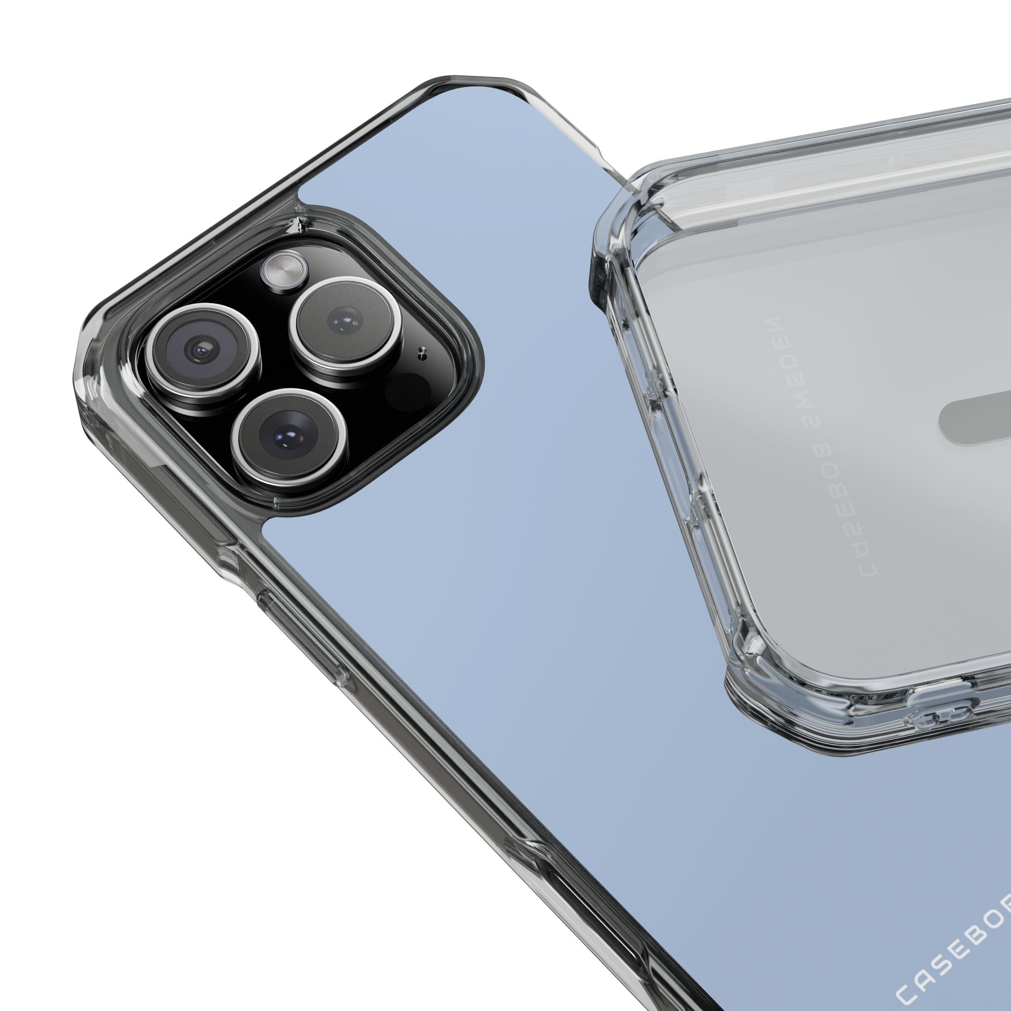 Light Steel Blue iPhone 16 - Clear Impact Phone Case