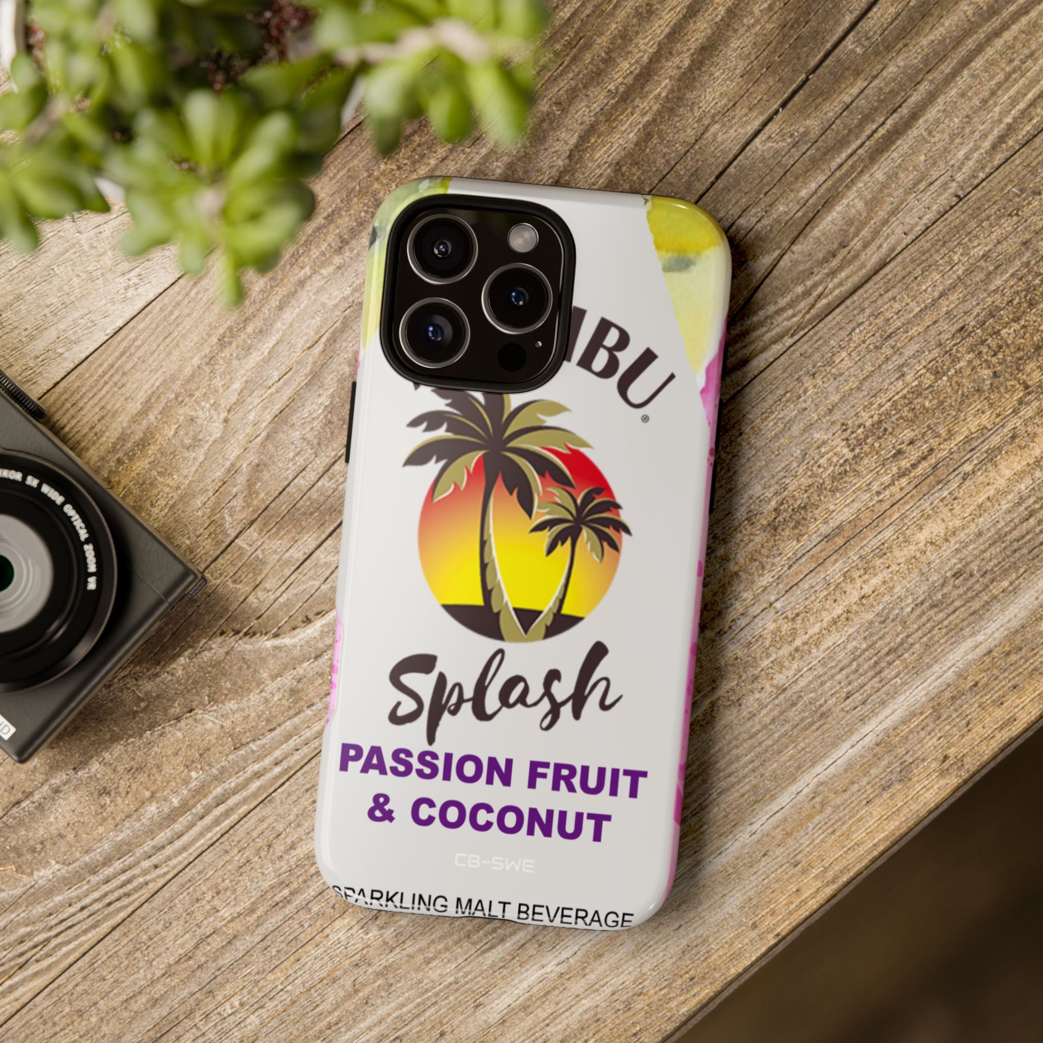 Tropical Sunset Splash - iPhone Case