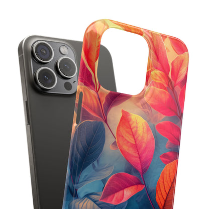 Red Blue Nature - Slim iPhone 15 Phone Case