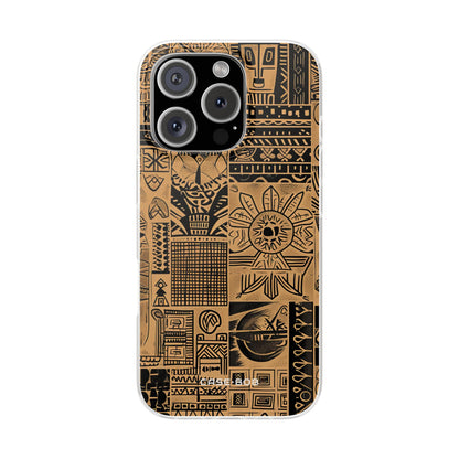 Tribal Faces iPhone 16 Pro Case - Soft