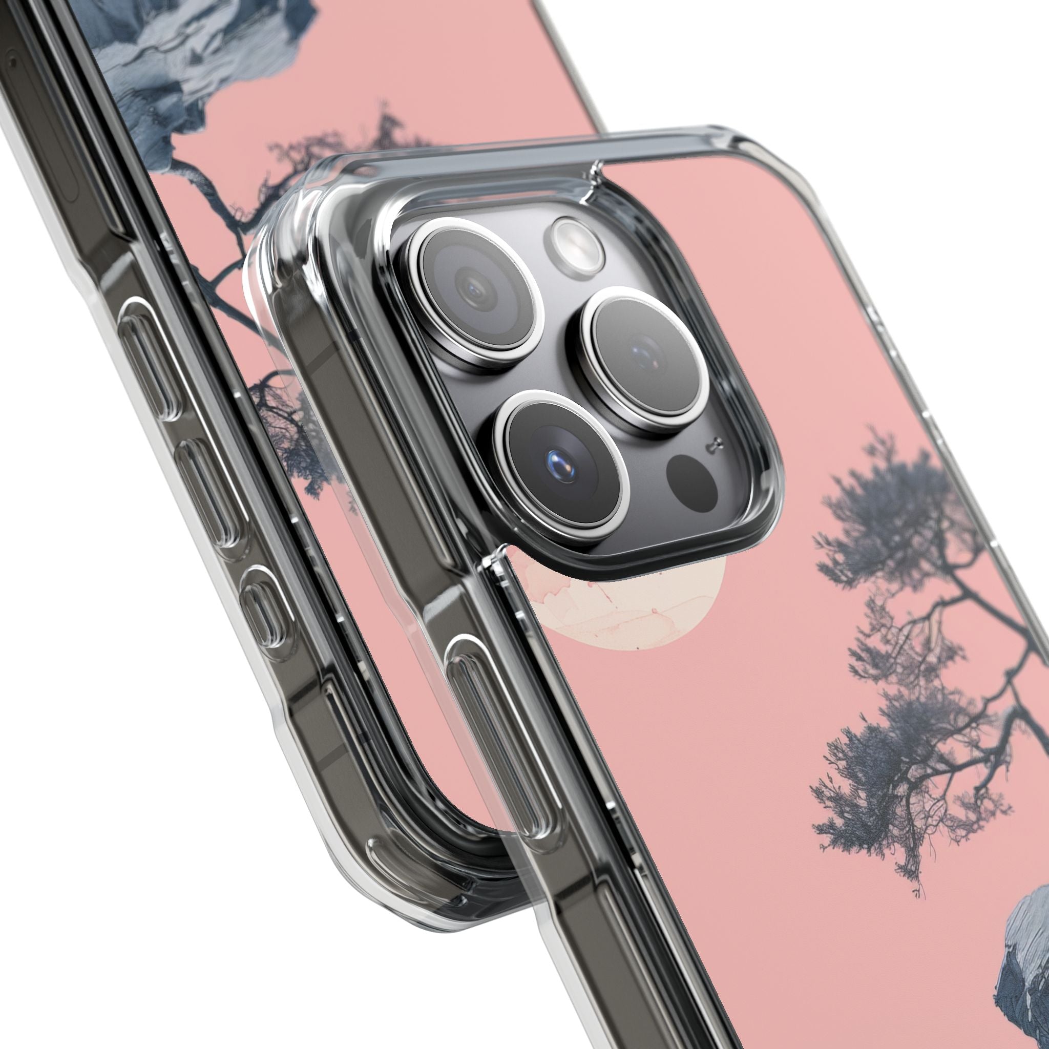 Crimson Moon Tree iPhone 15 Pro Case - Impact