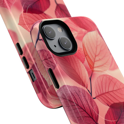 Pink Purple Nature Pattern - Tough + MagSafe® iPhone 14 Phone Case