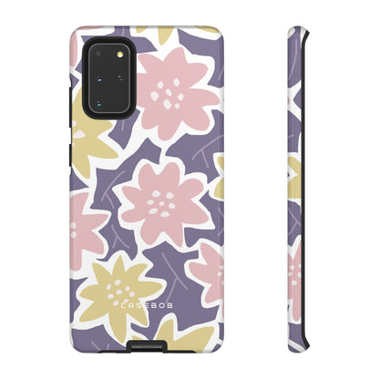 Purple Happy Flower - Protective Phone Case