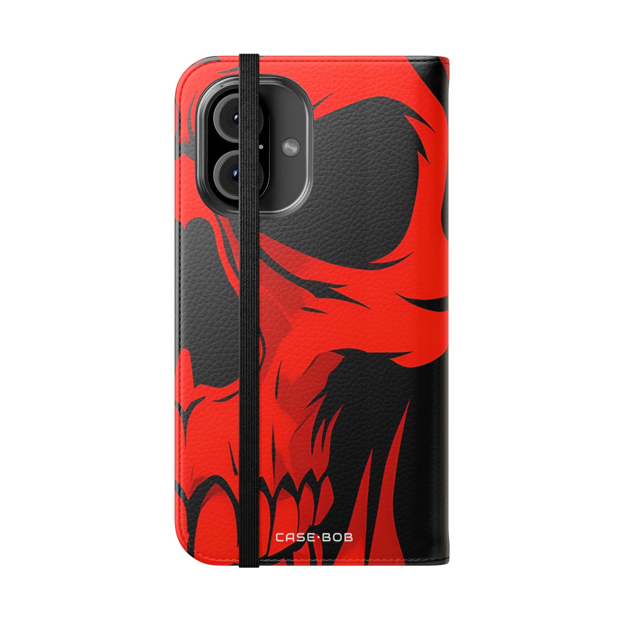 Kaksinkertaiset pääkallot PunainenSininen - iPhone 16 Case - Lompakko