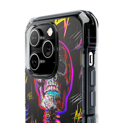 Neon Skeleton Chaos iPhone Case - Impact