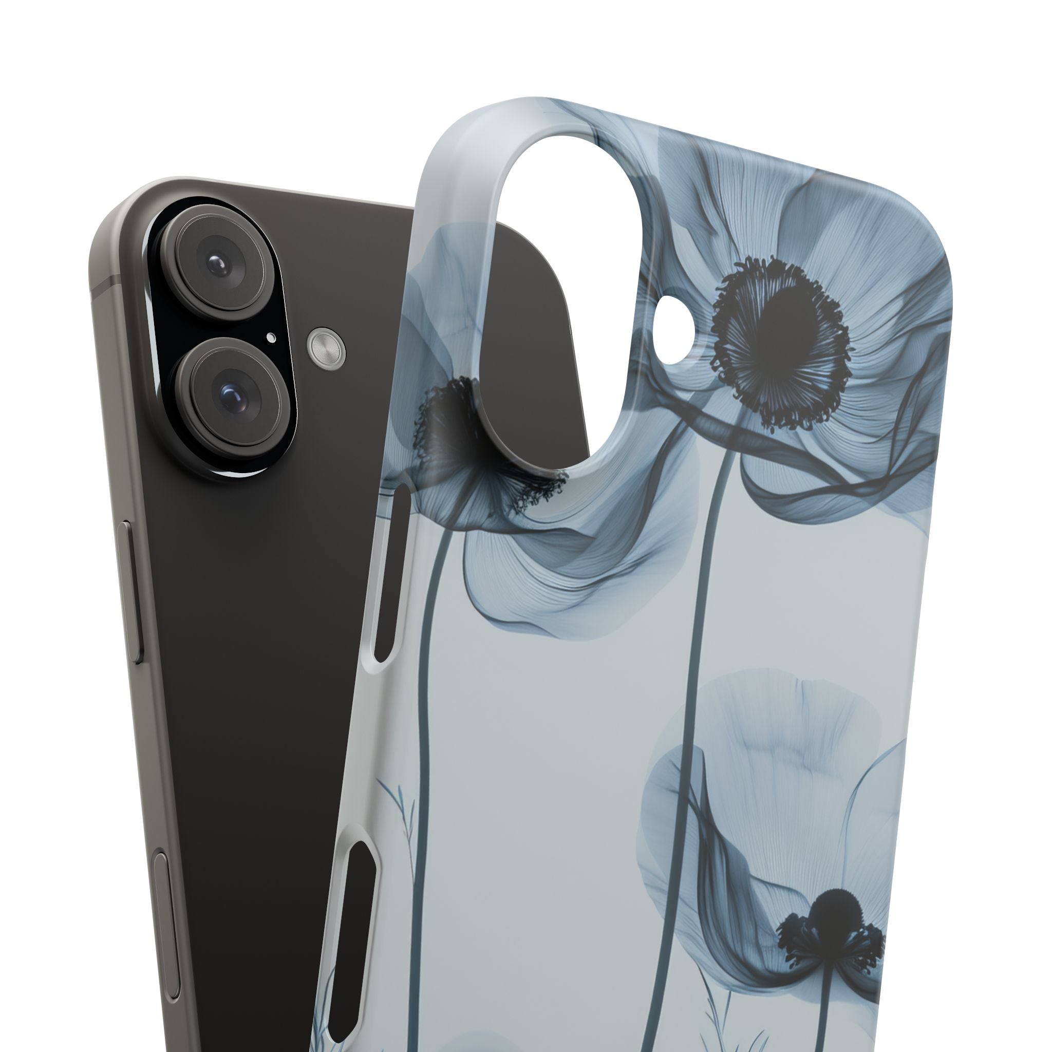 Ethereal X-Ray Flowers iPhone 16 - Slim Phone Case