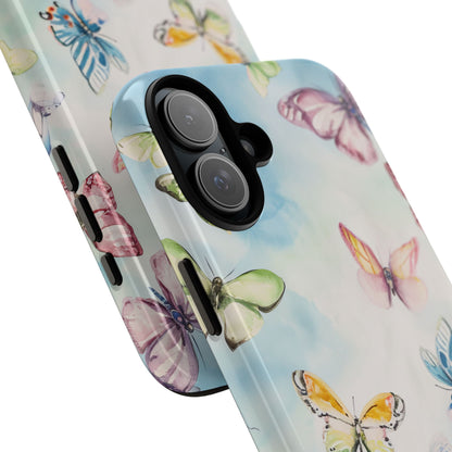 Watercolor Butterfly Bliss - Tough iPhone 16 Phone Case