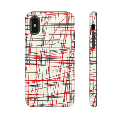 Red Line Minimalist - Protective Phone Case