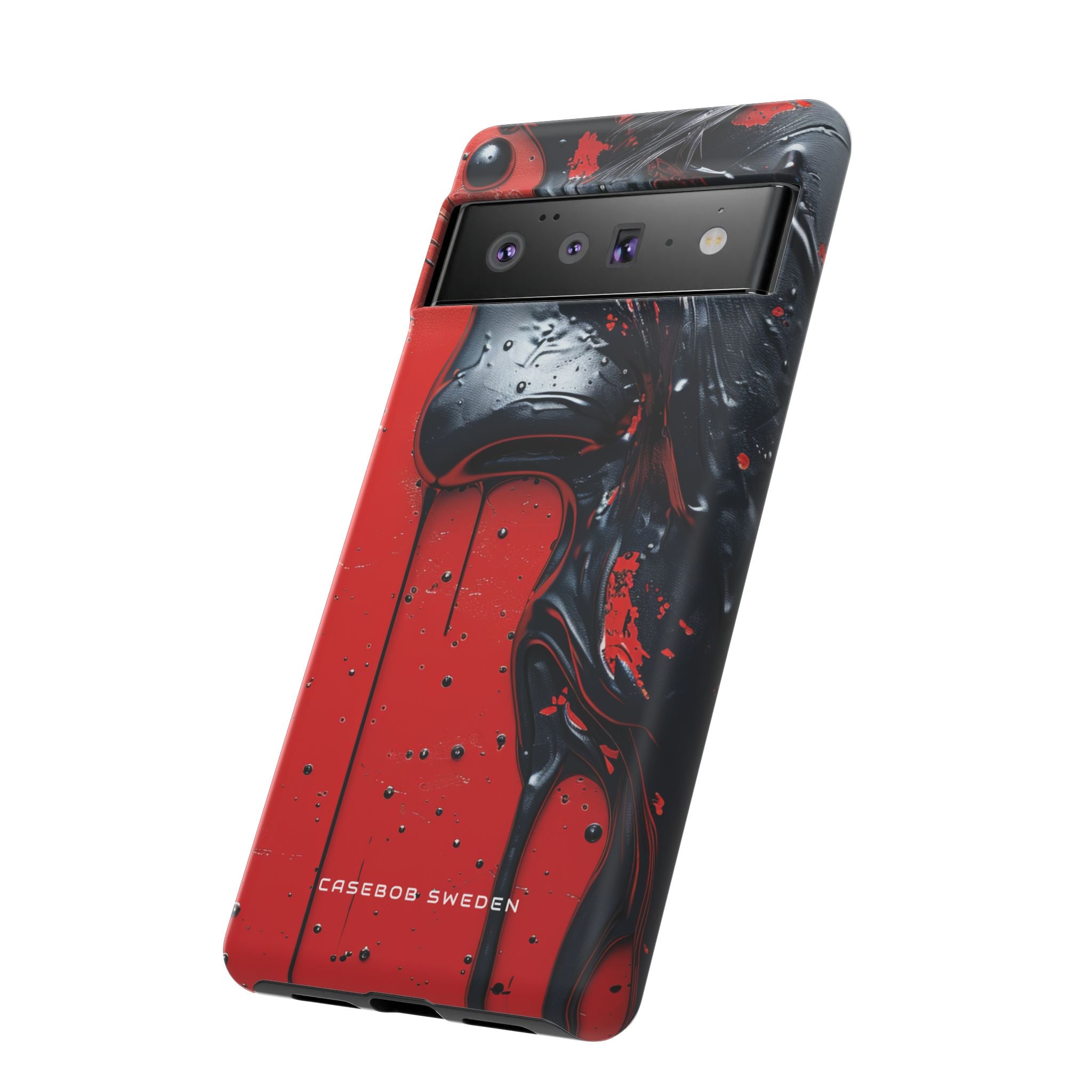 Textured Crimson Bloom Google Pixel 6 - Tough Phone Case