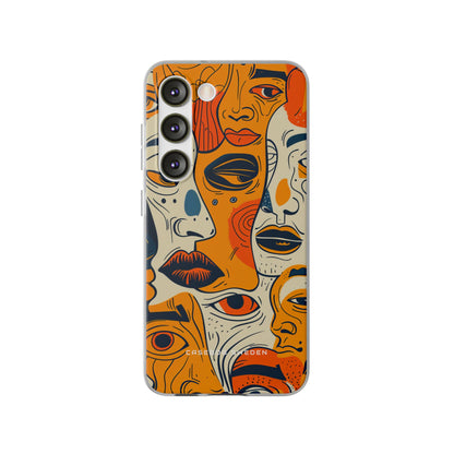 Gradient Face Mosaic Samsung S23 - Flexi Phone Case