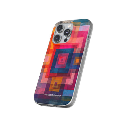 Vibrant Geometry - Flexi iPhone 14 Phone Case