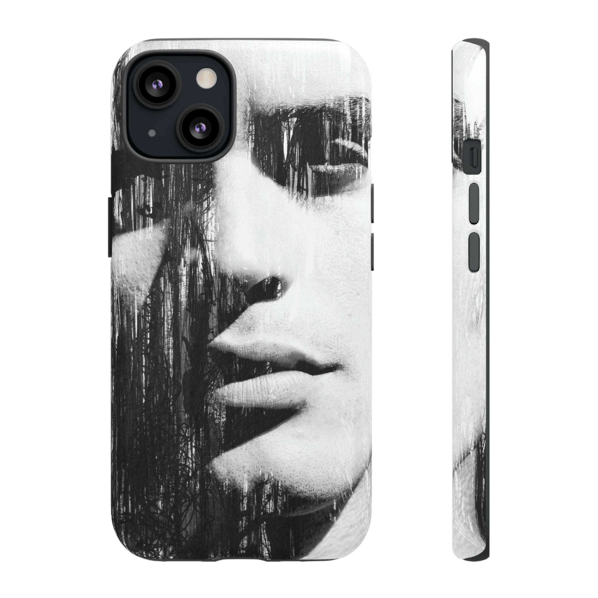 Black & White Pop Art - Protective Phone Case