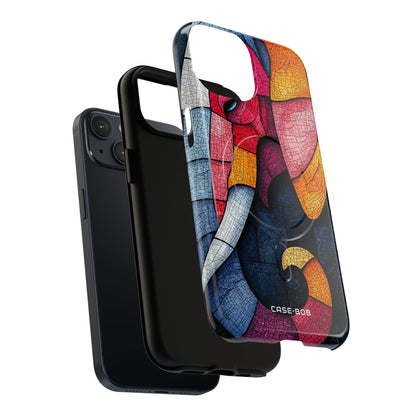 Elephant Mosaic iPhone 14 Case - Tough+