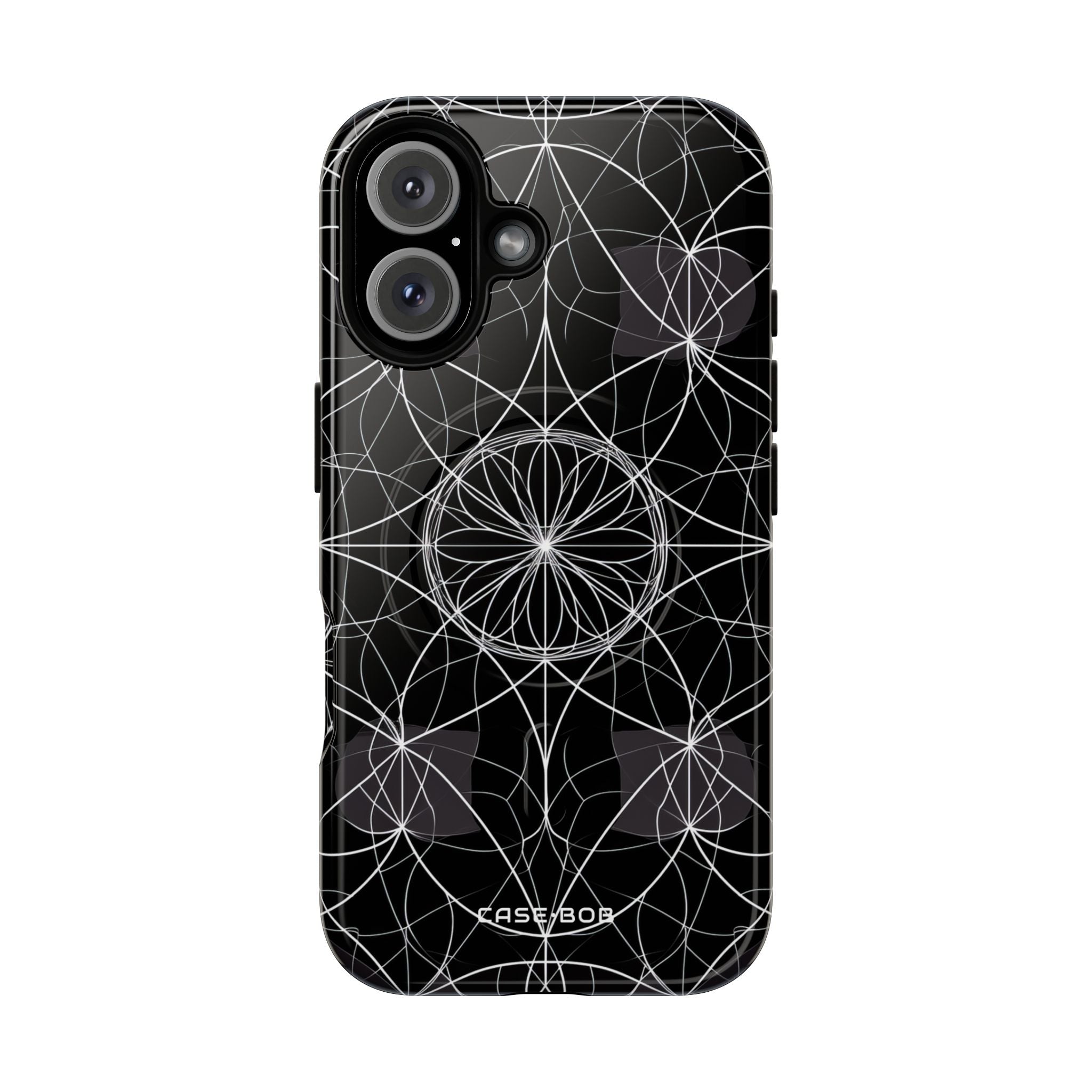 Radiant Petal Orbit iPhone 16 Case - Tough+