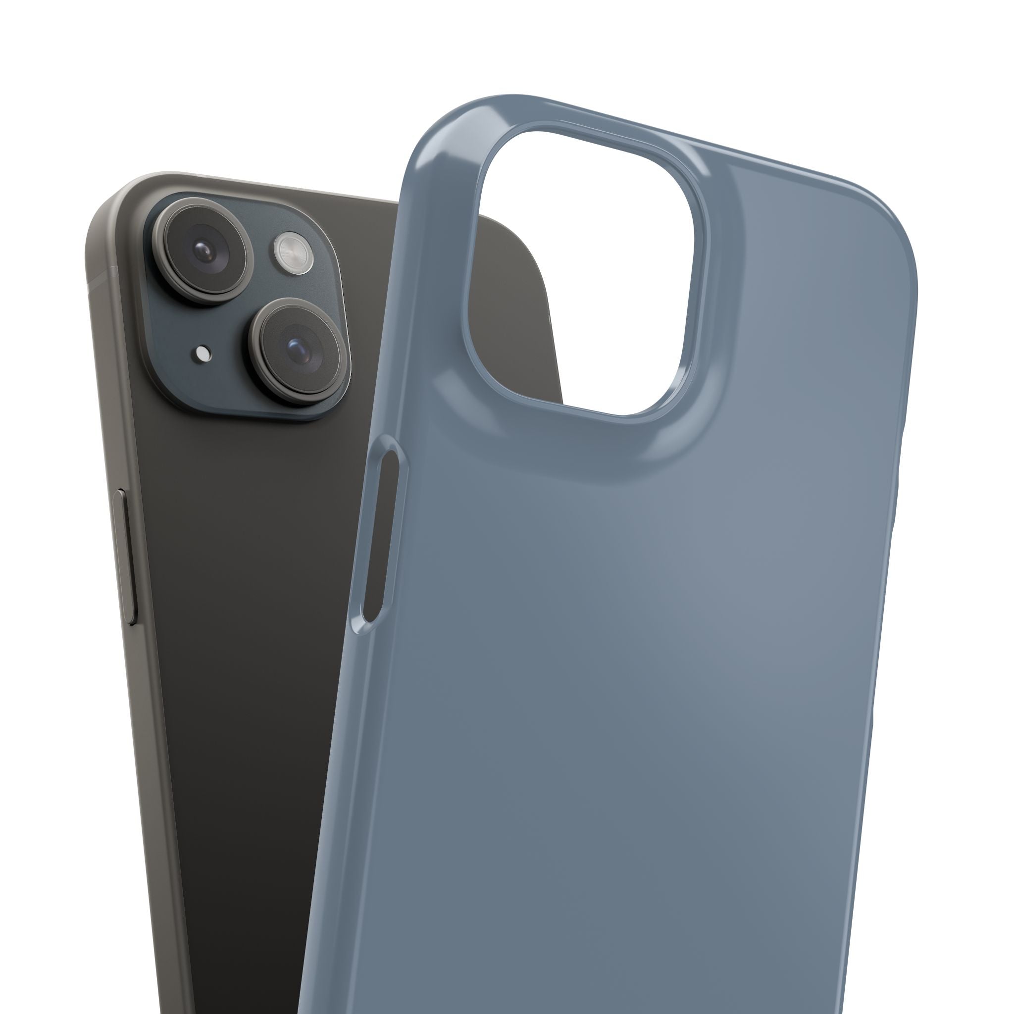 Light Slate Gray iPhone 15 - Slim Phone Case