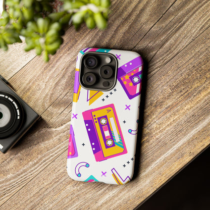 Retro Cassette Chaos - iPhone Case