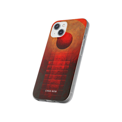 Crimson Orbit iPhone 14 Case - Soft