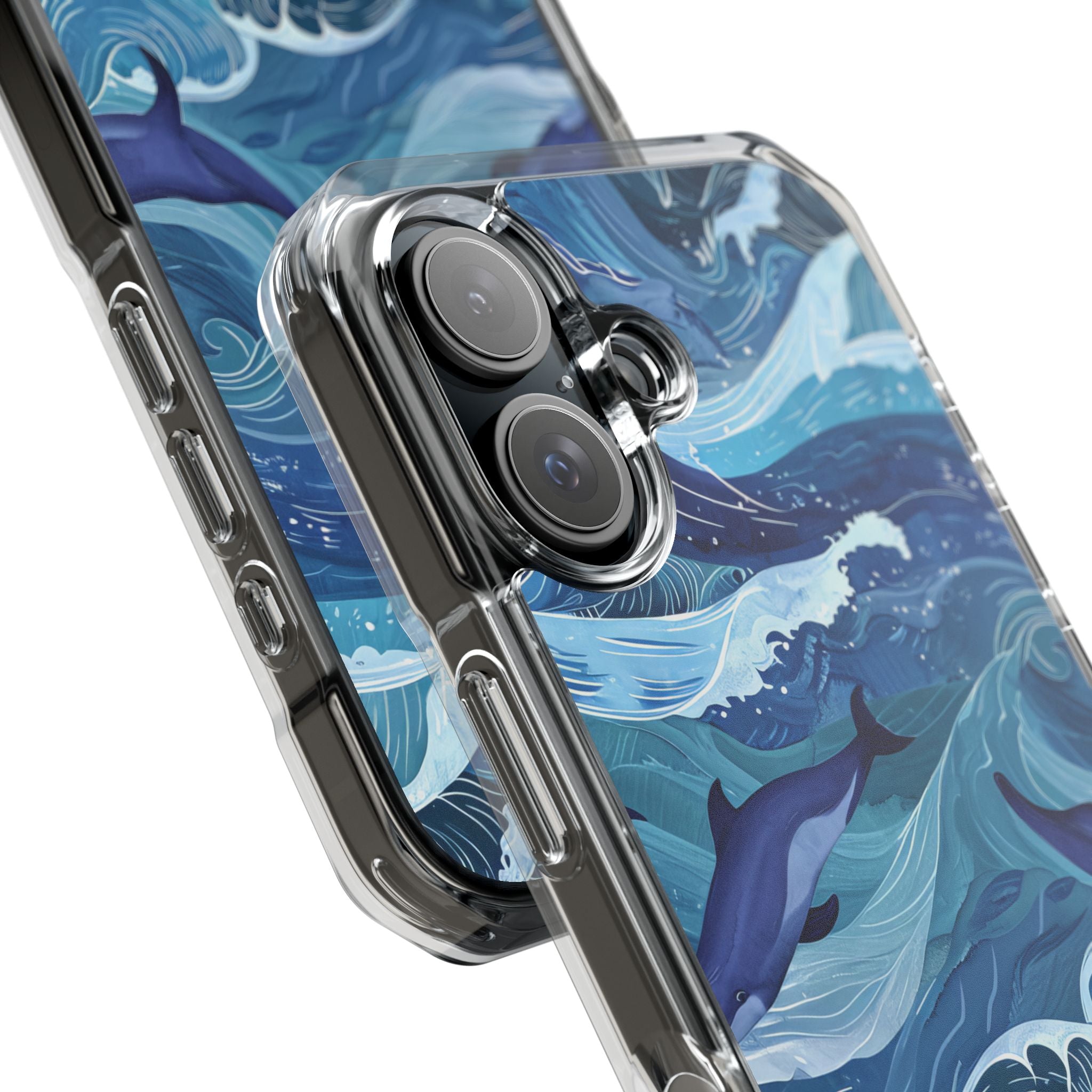 Dolphin Waves iPhone 15 Case - Impact